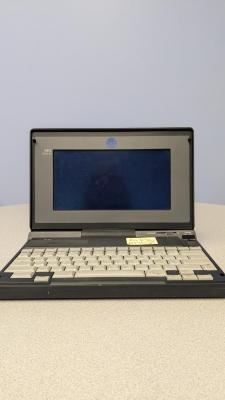 Front view of the laptop when opened